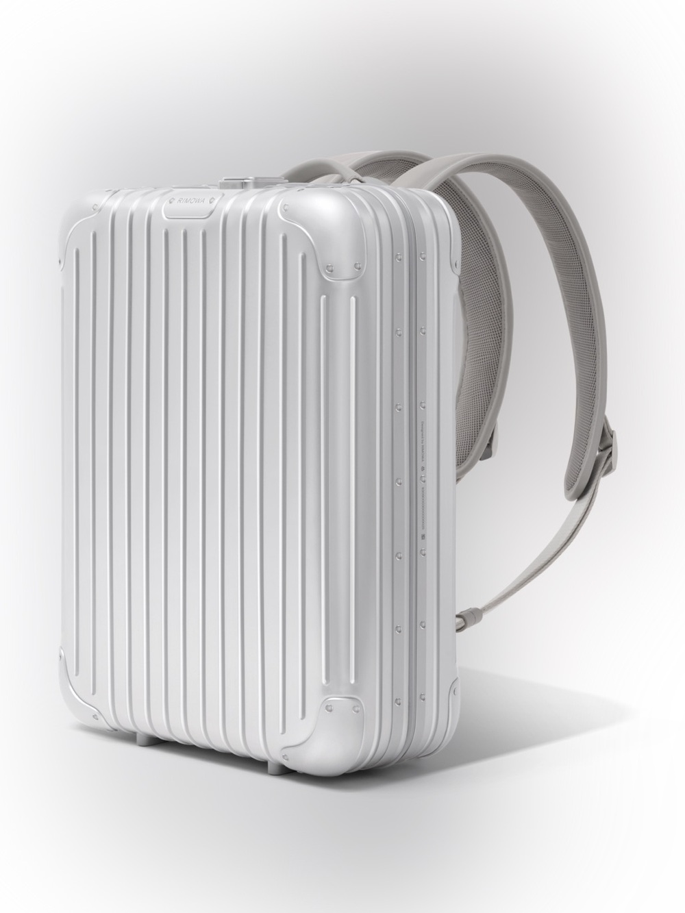 RIMOWA Silver Hard-Shell Backpack Case